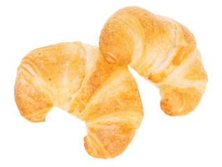 Croissants isolated on white background