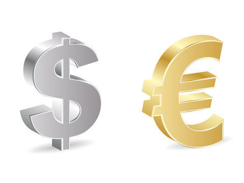 dollar and euro icon