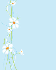 Flowers background vertically