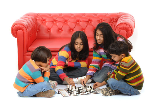 group of children playing