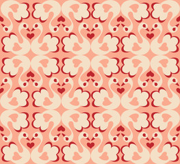 Swans seamless pattern