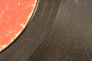 Old record album macro