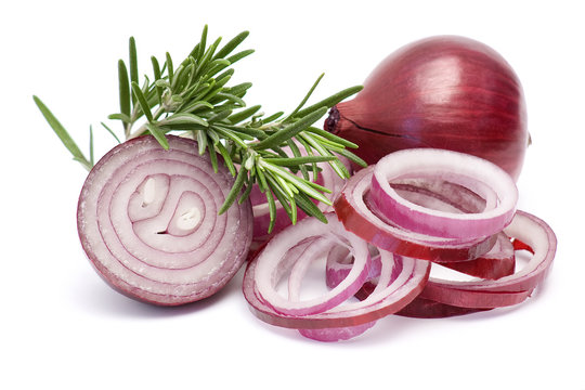 red onion and fresh rosemary