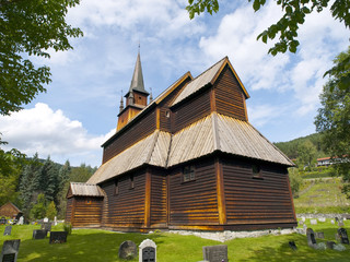 Fototapeta na wymiar Kaupanger Viking Kościół