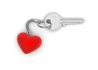Key to my heart with heart trinket (love, valentine day series)