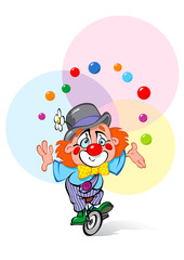 A Clown Juggler