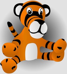 toy tiger cub