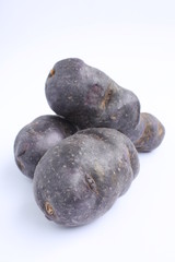 Vitelotte potatoes