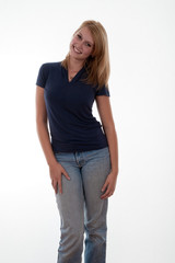 Obraz premium Cheerful blond teenage girl