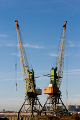 Fototapeta premium Harbour cranes