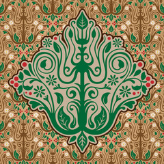 Pattern tree in the background of wallpaper