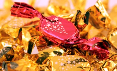 Christmas wrapped candy