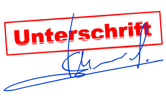 unterschrift - signature vectorielle - validation vecteur