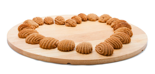 tea break cookies on serving board