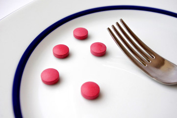 drugs in plate
