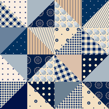 seamless background of  patchwork