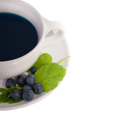 Blue herbal tea