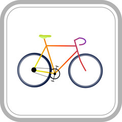 vector icon of bicycle