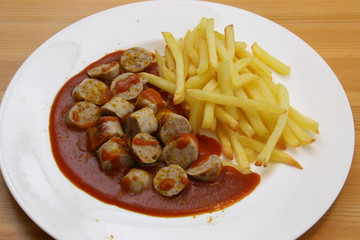 currywurst mit pommes frites