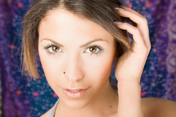 Fototapeta premium portrait of a happy young woman