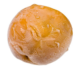 The frozen persimmon