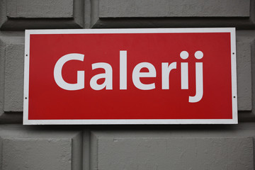 Galerij in amsterdam, netherlands
