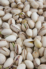 Background of salted pistachios