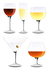 Vine glass set