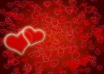 Hearts background