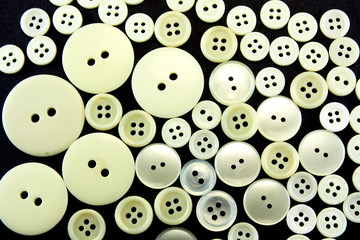 texture of old sewing buttons