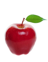 Plakat red apple isolated