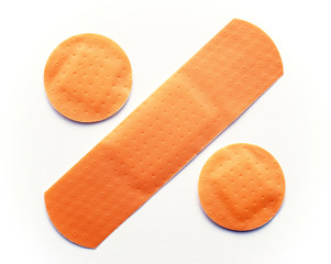 3 Plaster Close-up - Drei Pflaster - Makro