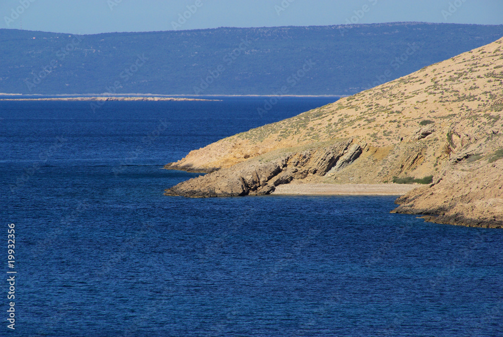 Sticker Stara Baska Strand - Stara Baska beach 08