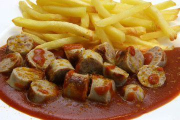 currywurst mit pommes frites