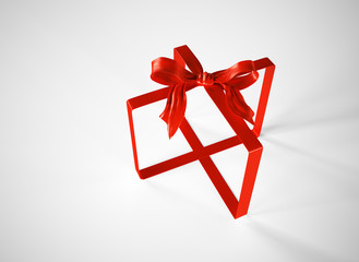 Gift ribbon abstract
