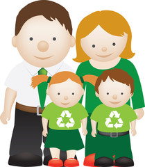 recycle eco friendly family