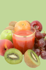 Red vegetable or fruit juice
