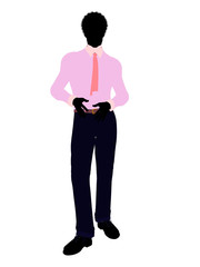 African American Business Man Silhouette