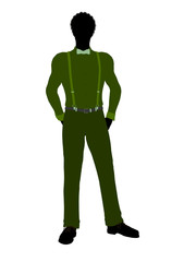 Obraz premium African American Business Man Silhouette