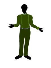 African American Business Man Silhouette