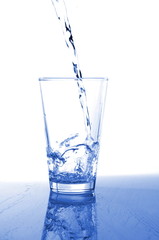 tumbler of fresh water