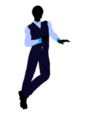 African American Business Man Silhouette