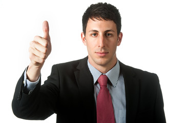 Businessman With Thumbprint