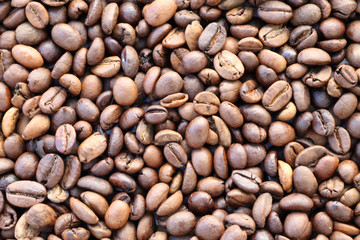 fond grains café torréfié