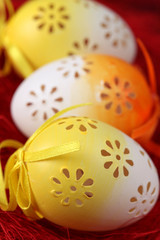 Flowery Easter eggs