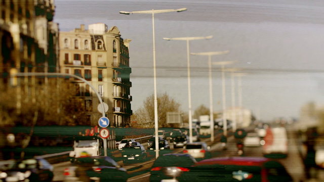 daytime timelapse of a street scene in barcelona