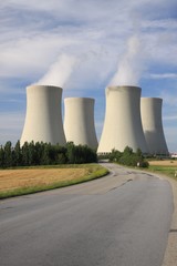 Fototapeta premium way to nuclear plant