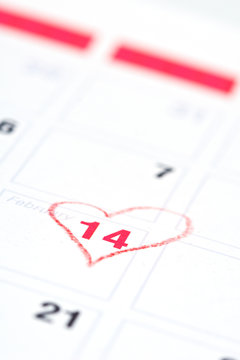 Calendar reminder 14 February St. Valentine's Day © Natalia Lisovskaya