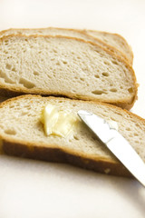 Bread and butter conceptual image.