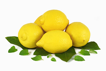 dekorierte Zitronen
